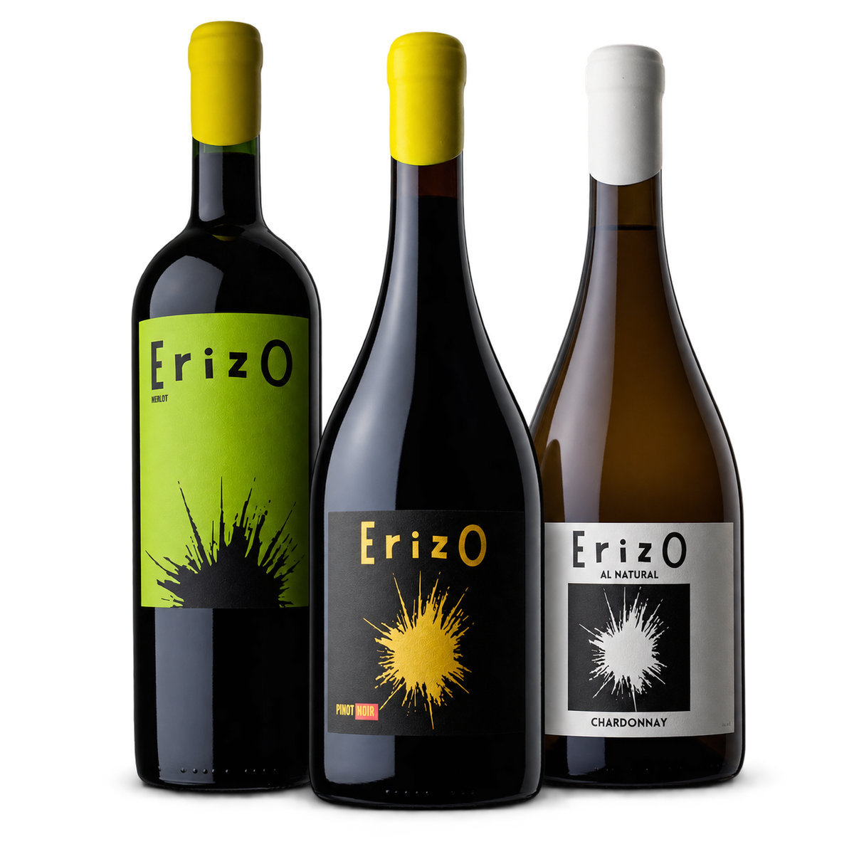 Pack Erizo Merlot Pinot Noir Chardonnay