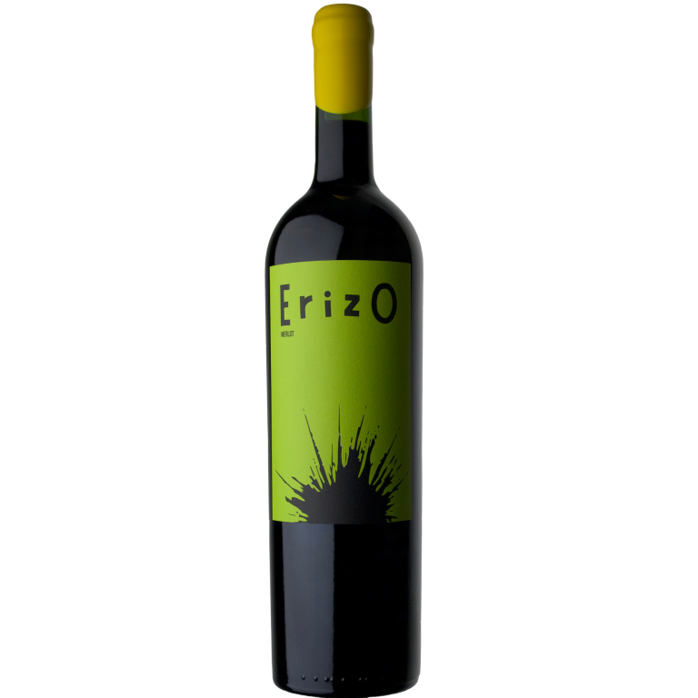 botella vino erizo merlot chile microvinificacion
