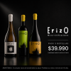 Pack 3 botellas Erizo Chardonnay Merlot Mezcla de Tintos vino chileno microvinificación
